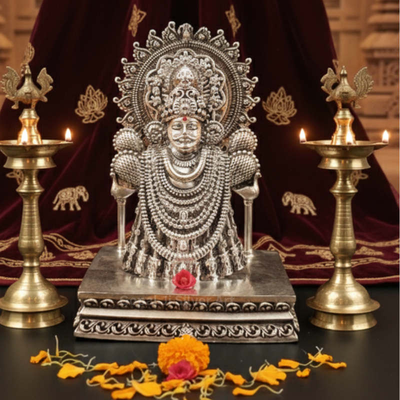 Shree Khatu Shyam Baba Silver Idol