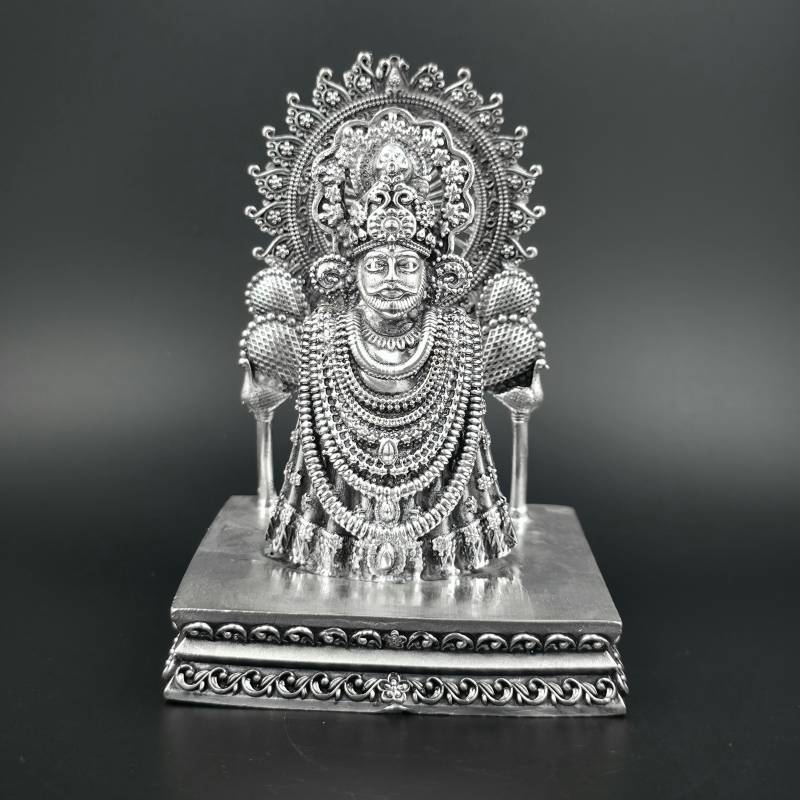 Shree Khatu Shyam Baba Silver Idol | Gopal Ji Silver Art